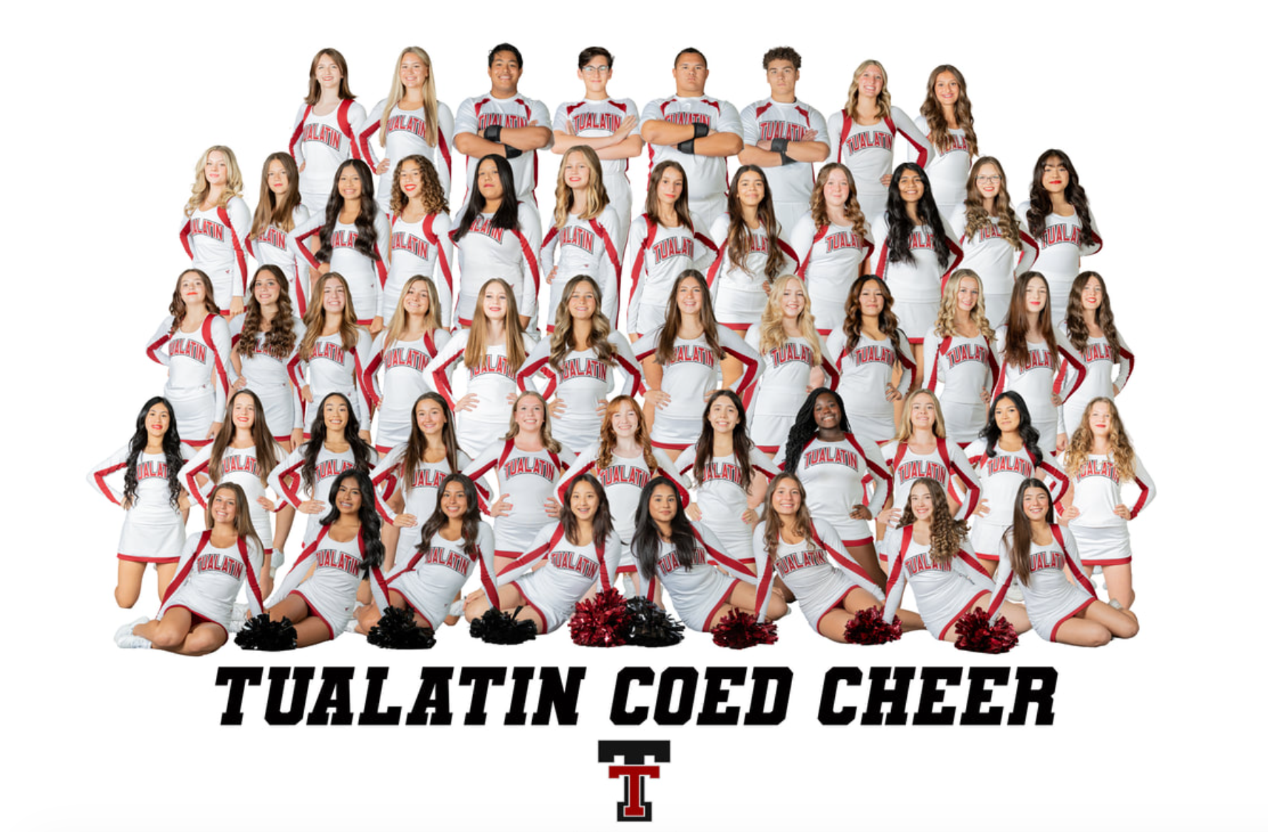 Tualatin COED Cheer team photo